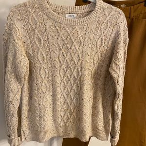 NWT JCrew cable knit sweater. Size S